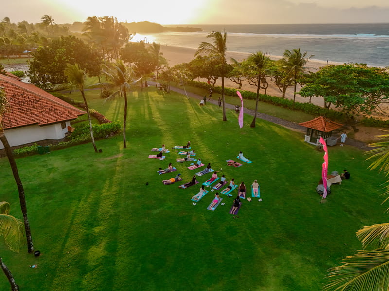 Sunrise Yoga at Grand Hyatt Bali