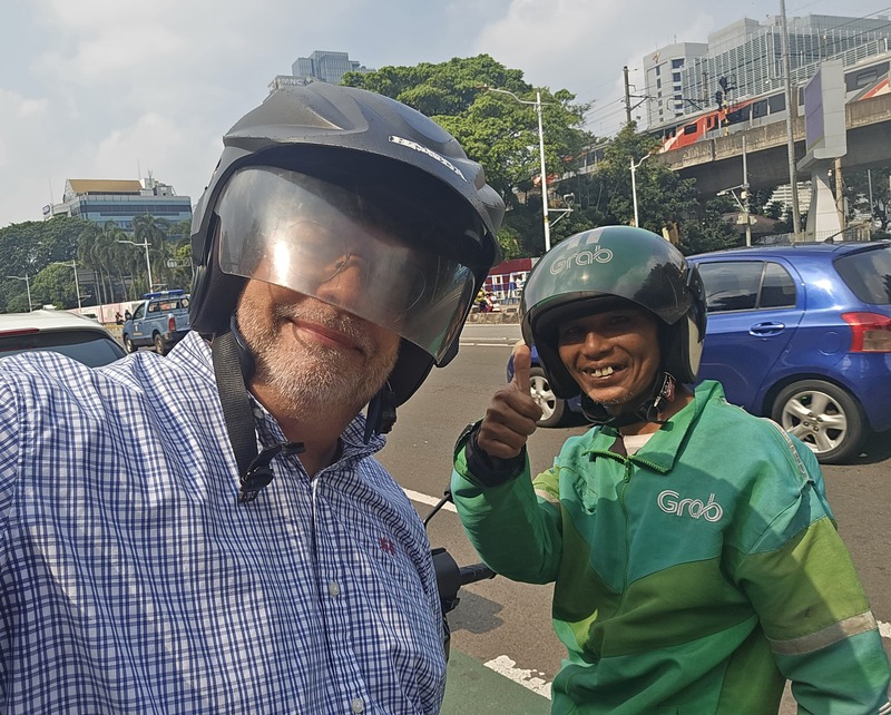 Mario with a Grab driver