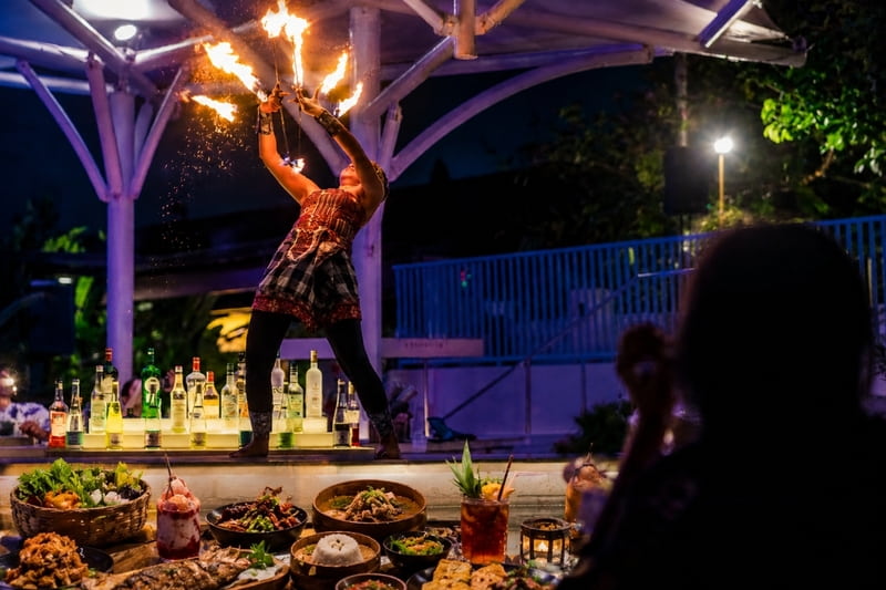 Feasting Under the SKY with Fire Dance