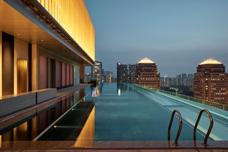 pool at COMO Metropolitan Singapore
